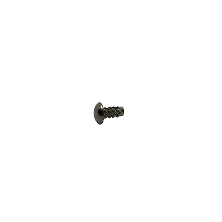 #2 X 3/8 In Round Machine Screw, Plain Stainless Steel